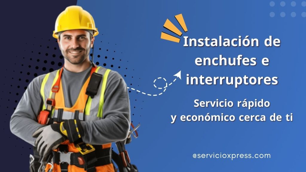 Instalación de enchufes e interruptores