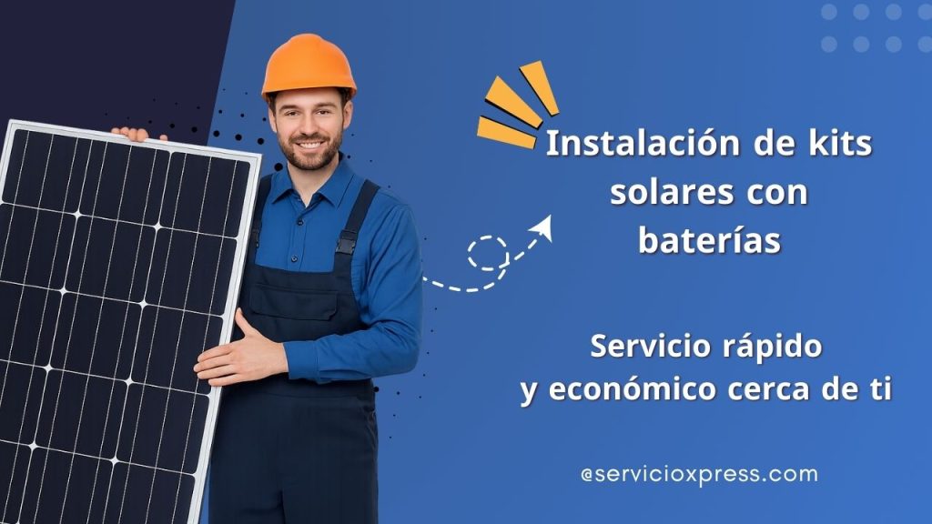 Instalación de kits solares con baterías