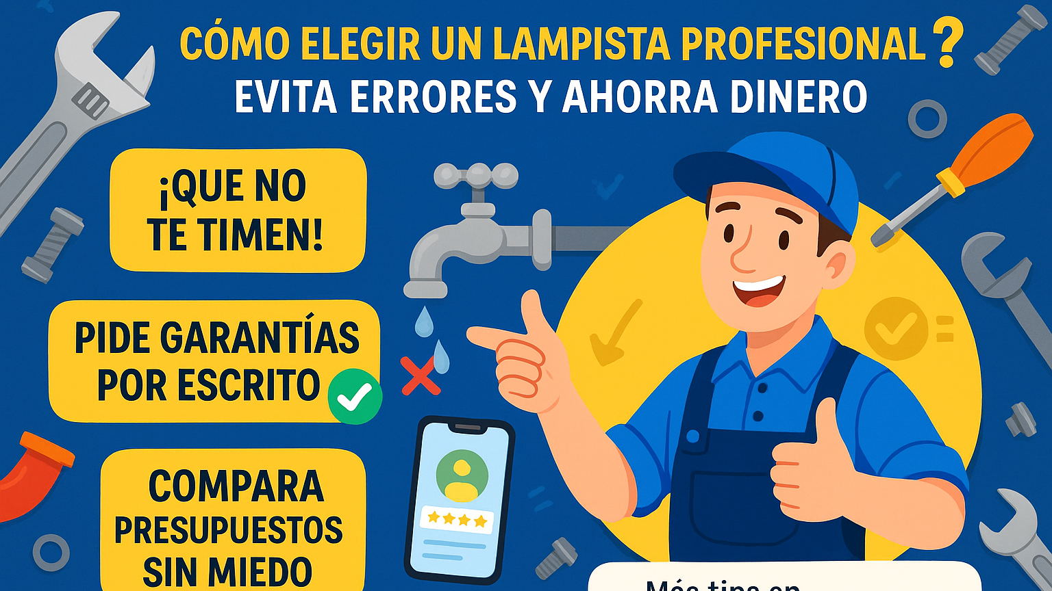 Consejos prácticos para elegir un lampista profesional, evitar estafas y garantizar reparaciones de calidad en fontanería.