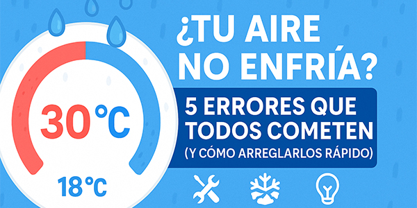¿Tu Aire Acondicionado No Enfría? Causas Comunes y Soluciones Prácticas